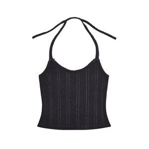 NWOT CouCou Intimates The Halter Pointelle